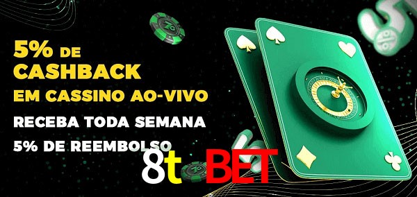 Promoções do cassino ao Vivo 8t bet